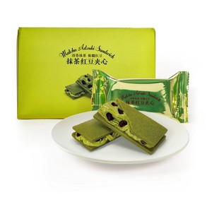 盒马代购满滋屋抹茶红豆夹心饼干175g新西兰黄油盒装