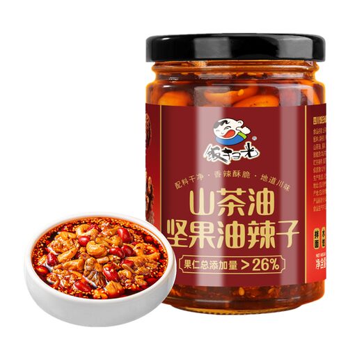 盒马代购饭扫光山茶油坚果油辣子210g一酱多用多种坚果