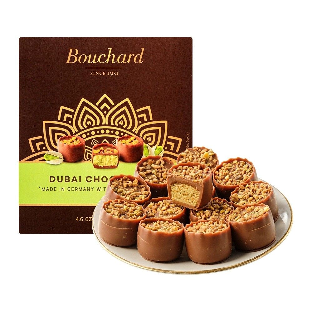 盒马代购Bouchard迪拜风情巧克力制品132g德国进口精致甜品