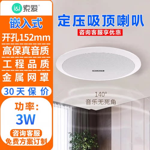 索爱5.5英寸吸顶喇叭音箱吊顶