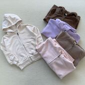 休闲卫衣 男女儿童连帽拉链拉绒长袖 14码 外贸秋冬款