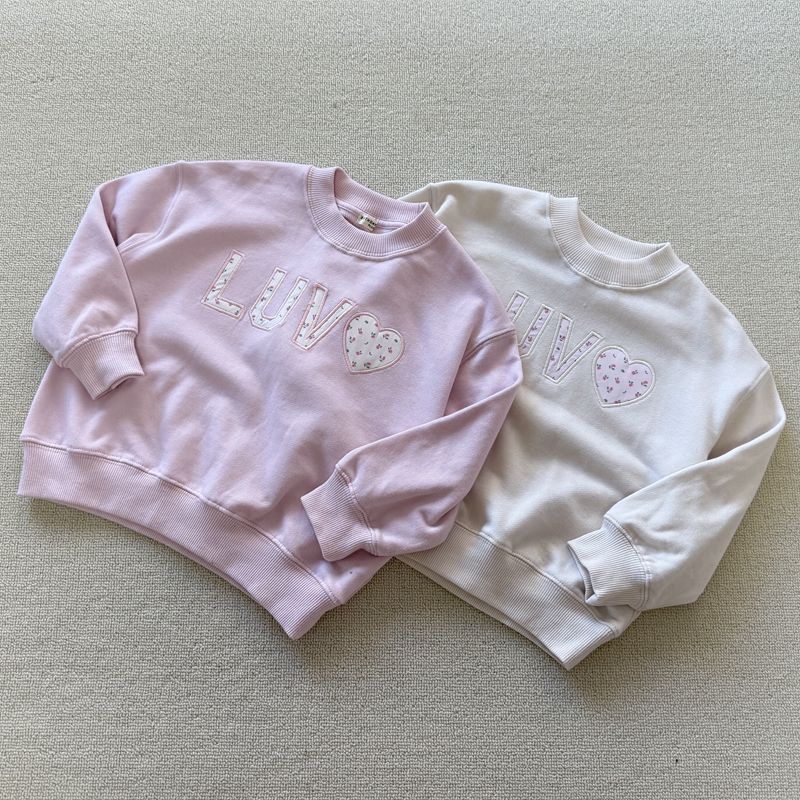 100-120码 外贸春秋女童儿童纯棉毛圈圆领长袖休闲卫衣