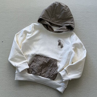 男女儿童连帽摇粒绒休闲长袖 专G秋冬款 大口袋卫衣 160码 130