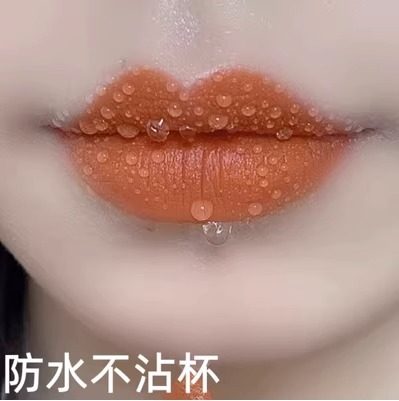 李佳琪推荐悦颜固色雨衣口红唇釉不沾杯防水不掉哑光滋润不易脱色