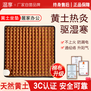 原始点黄土球远红外温敷坐垫电加热保暖热敷家用办公理疗垫包邮