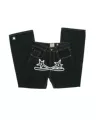 Black Pants with White Letters
