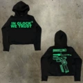 [Pure Cotton Hooded Sweatshirt]W75 (Black)