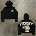 [Pure Cotton Hooded Sweatshirt]W60 (Black)