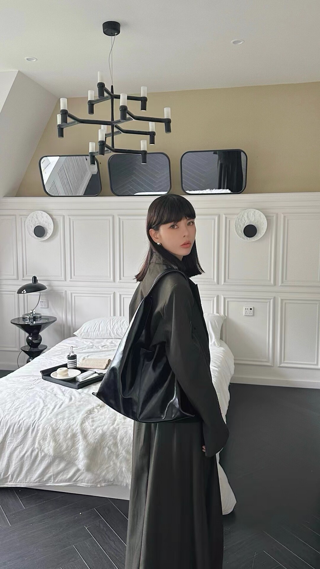 欧货女包2024秋冬新款大容量慵懒风托特包小众感牛皮腋下单肩包潮