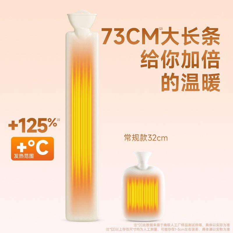 南极人注水热水袋暖水袋被窝专用暖宝宝2024新款敷肚子热敷灌水式