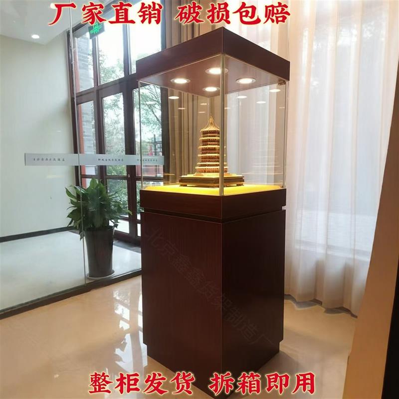 珠宝展示柜复古实木饰品古玩玉器博物馆展厅展馆纪念品柜台产品柜