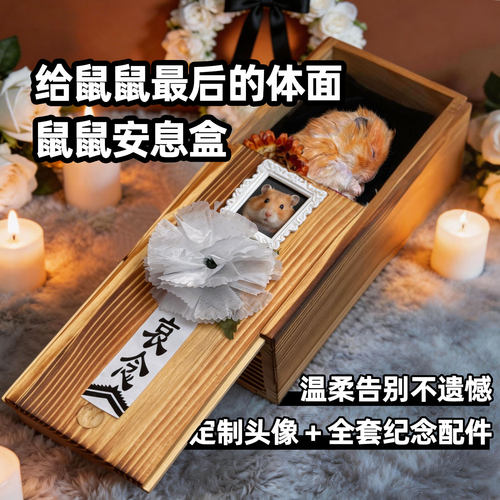 提前备鼠鼠纪念棺椁毛孩子安息盒