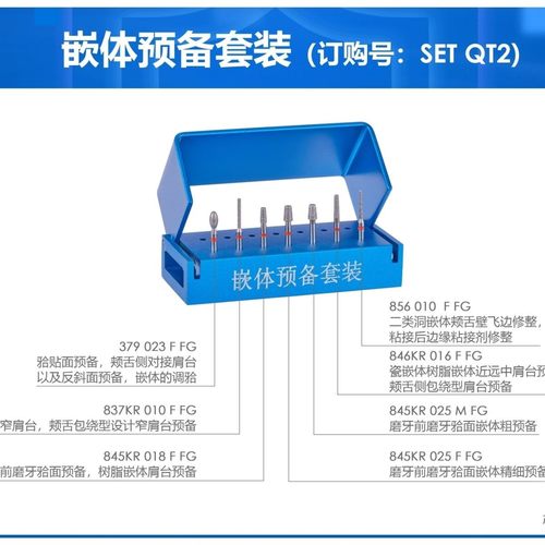 德国奥一奥一车针 嵌体预备车针 备牙车针 SETQT2