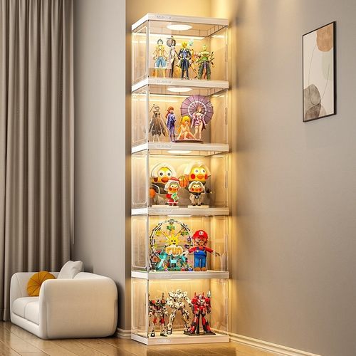 六面全硬！手办展示柜