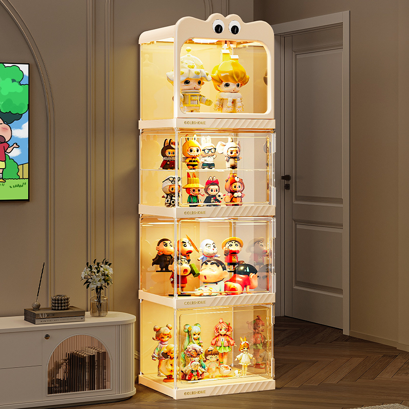 【卡通萌眼手办展示柜】高清透明