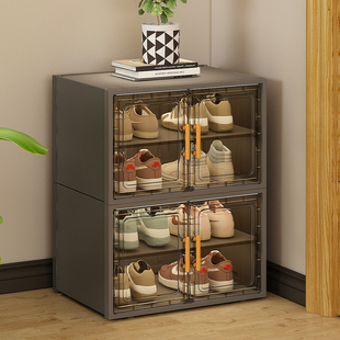 鞋架子室内多层鞋柜小窄家用门口省空间收纳神器透明防尘塑料鞋盒