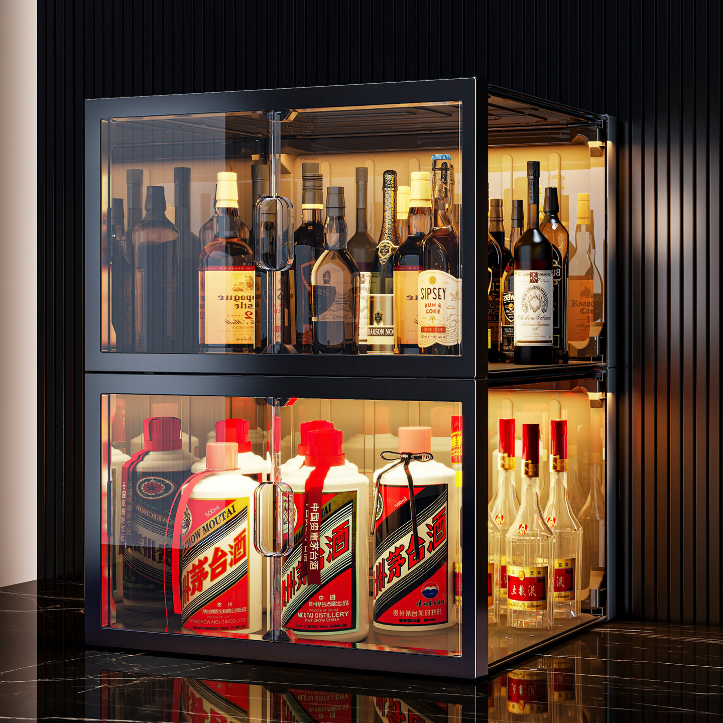 桌面酒柜家用精致迷你小型透明美酒展示柜置物架客厅靠墙小酒架子,住宅家具,酒柜,淘宝优惠券,粉丝福利购,淘宝优惠卷