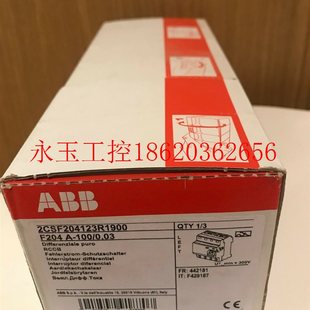 ABB电磁式 F204A 议价全新原装 剩余电流保护器 意大￥ 100 0.03