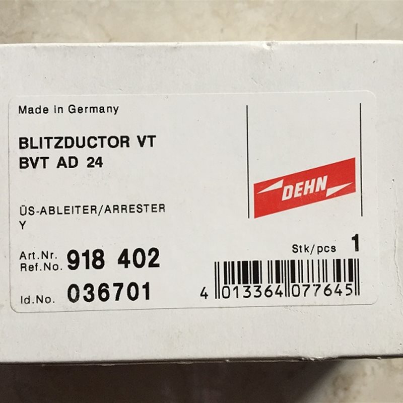 议价*BVT AD 24 918402 036701 DEHN防雷器全新带包装原装现￥