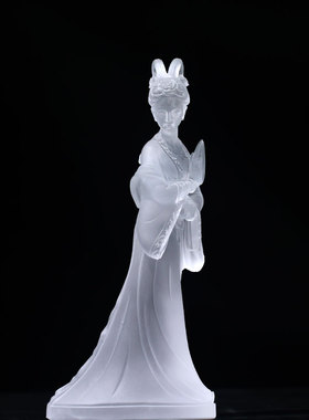 古法琉璃中式摆件古风侍女