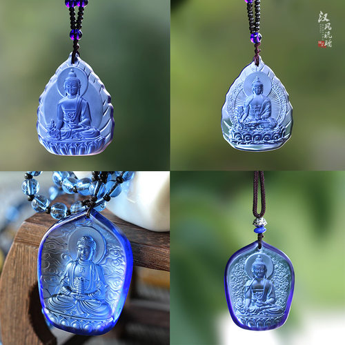 琉璃药师佛吊坠佛牌挂件