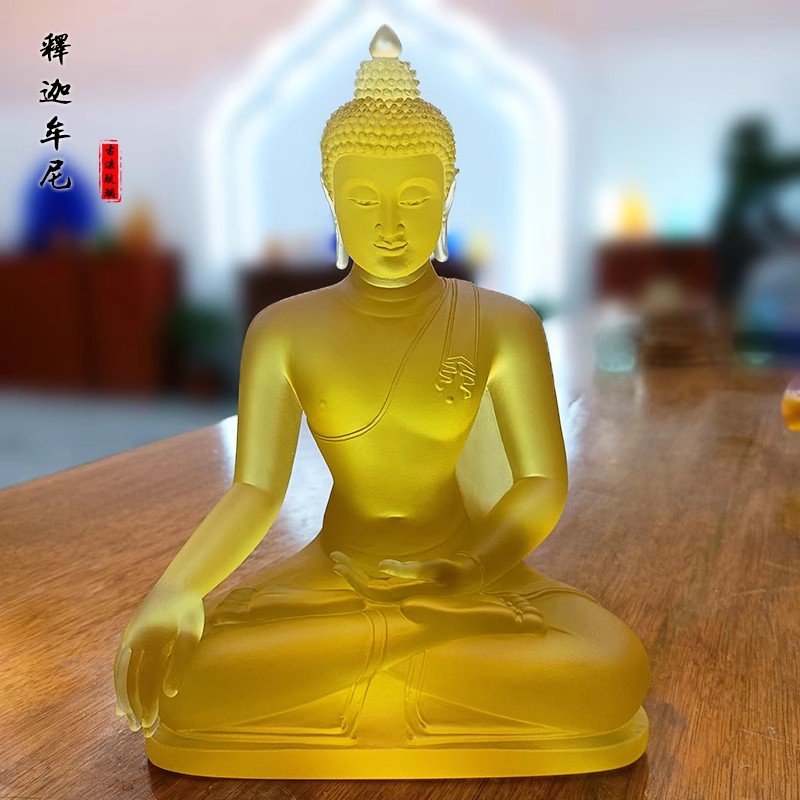琉璃泰式密宗释迦牟尼佛佛像摆件居家客佛堂寺庙供奉摆放礼佛佛具