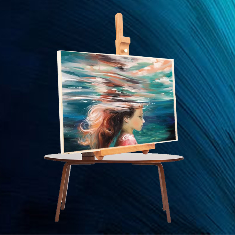 手工油画框细纹纯亚麻棉布油画板油画布料防漏油丙烯画画板加厚大尺寸