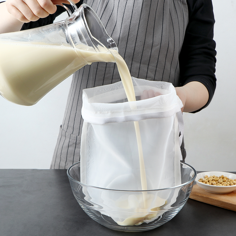 豆浆过滤袋隔渣果汁纱布神器沙食品级豆腐过滤器超细漏网过滤网筛 厨房/烹饪用具 漏勺 原图主图