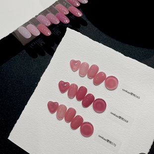 seekaa西卡江坂丽奈色5克樱桃656870号奶透樱花粉嫩美甲油胶罐装