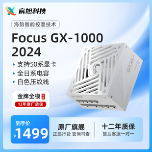 Seasonic新款ATX3(2024)海韵电源FOCUS GX1000金牌全模压纹线黑色