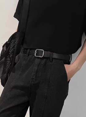 复古港风腰带男女针扣帅韩版皮带年轻人百搭休闲西装裤带学生潮流