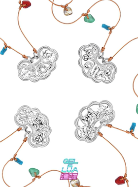 GELELUA啫喱十二辰灵【龙蛇马羊】925银生肖项链长辈送礼