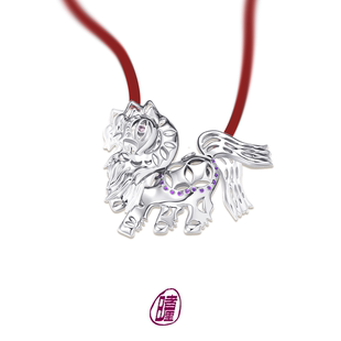 吊坠高级个性 设计感礼物 百搭款 GELELUA啫喱小马项链配饰品新中式