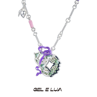 简约气质复古春日百搭中式 葫禄桃禧项链 啫喱原创设计新品 GELELUA