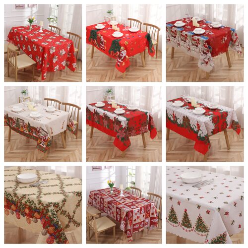 Santa Claus  Decoration Christmas Tree Tablecloth table flag