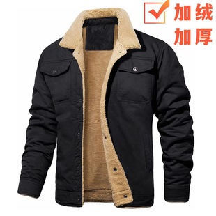 Men's winter fleece jacket, workwear casual outerwear jacket
