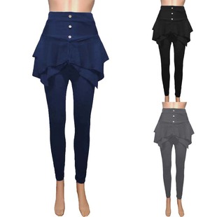 New women's casual slim fit three piece base skirt pants