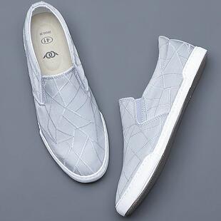 新潮鞋 春夏新款 透气休闲拖鞋 布鞋 0318k 鞋 懒鞋 男式