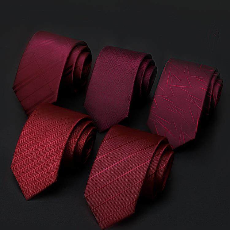 秋冬新款领带男士结婚新郎婚礼西装红色衬衫韩版拉炼式免打1222z