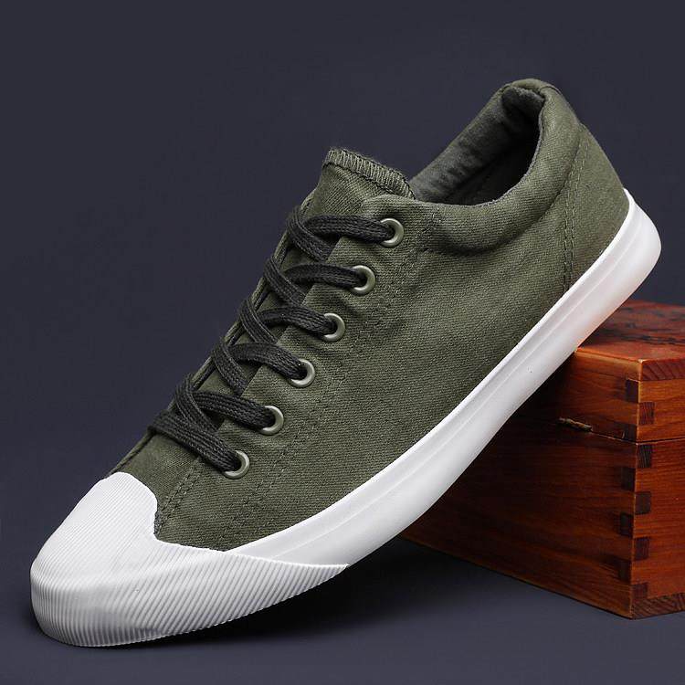 春秋帆布鞋男2026新款潮鞋平底透气系带板鞋韩版百搭男士休0123z,流行男鞋,时尚休闲鞋,淘宝优惠券,粉丝福利购,淘宝优惠卷