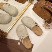 女2026新款 春季 游牧风勃肯鞋 厚底包头拖外穿百搭一脚蹬懒人0127z