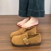 春季 乐福0127z 懒人一脚蹬博肯鞋 勃肯鞋 女两穿百搭配裙子2026新款