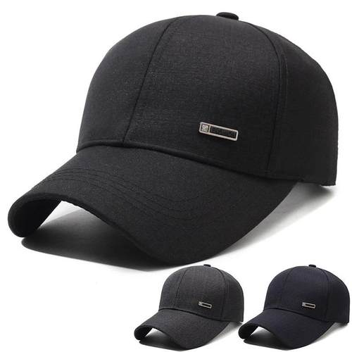 中老年男款棒球帽子硬顶秋冬新款高级感大头围遮阳防晒鸭舌1217r