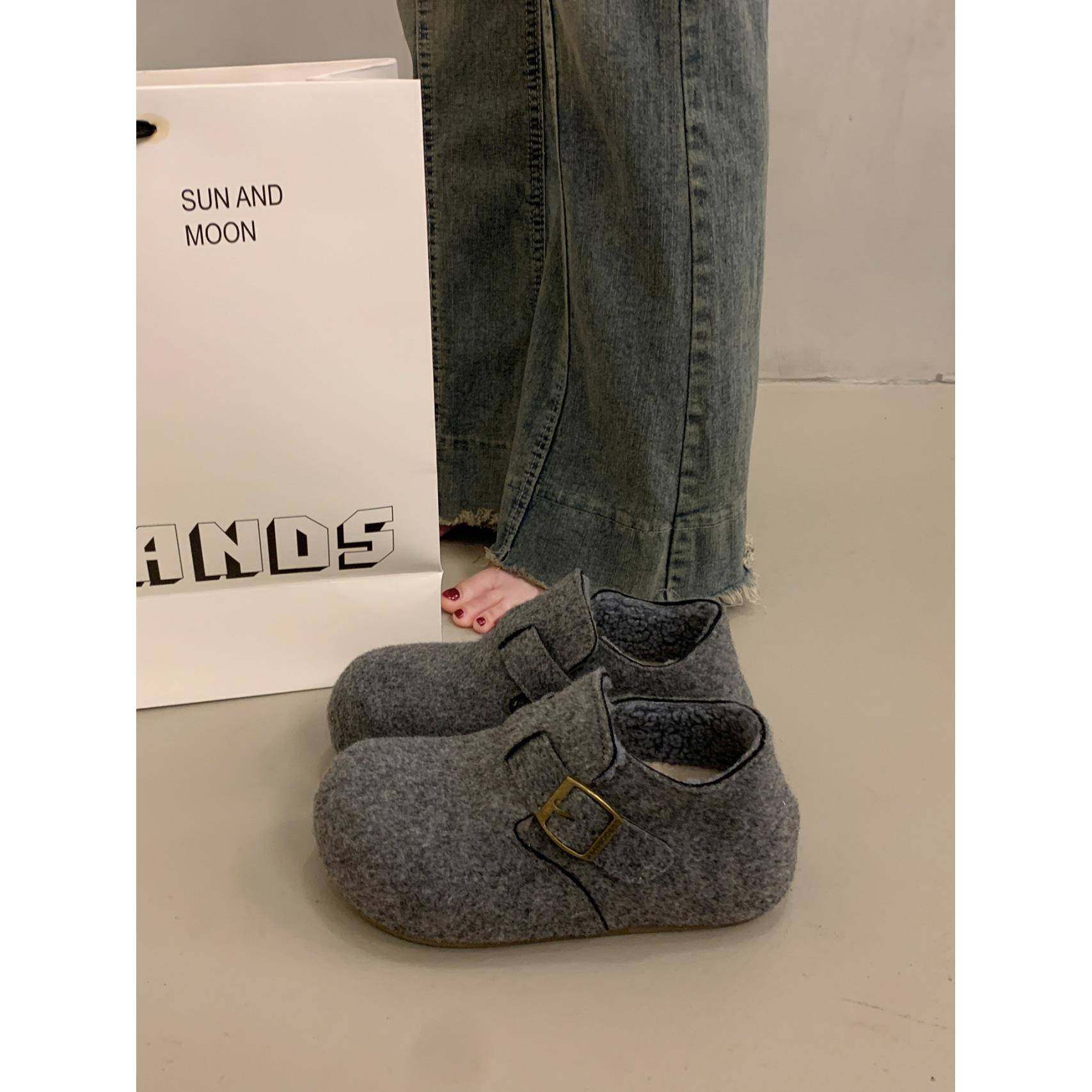 内增高加绒全包勃肯鞋女2026春秋新款一脚蹬厚底加厚保暖棉0115w,女鞋,勃肯鞋/软木鞋,淘宝优惠券,粉丝福利购,淘宝优惠卷