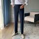 0204w 修身 休闲西裤 2026新款 时尚 男士 韩版 西装 直筒九分裤 商务正装