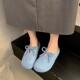 女2026新款 春季 蝴蝶结包头拖鞋 外穿一脚蹬软底舒适懒人勃肯0127z