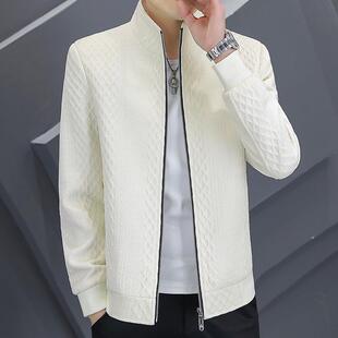 男短款 秋冬男士 修身 立领韩版 针织毛呢夹克潮1015z 外套2025新款