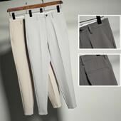 子男士 春夏2026新款 感垂感西装 裤 九分修身 小脚商务休闲西0204w