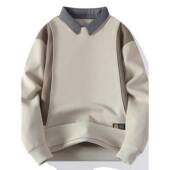 装 高端假两件卫衣男春季 休闲内0204w T恤男款 春季 衬衫 领长袖