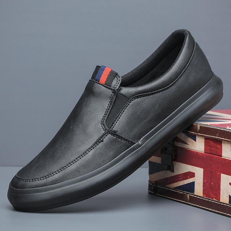 2025新款秋冬秋男皮鞋加绒棉鞋一脚蹬休闲保暖板鞋英伦乐福1030r